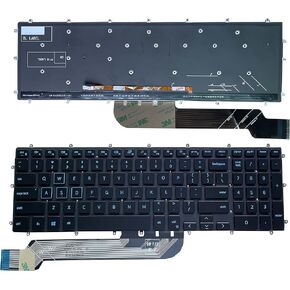 New Keyboard for Dell Inspiron 3579 3583 3779 5565 5567 5570 5575 5587 7566 7567 7577 7588 5765 5767 5770 5775 7773 7778 7779 Series with Backlight Blue Font US Layout