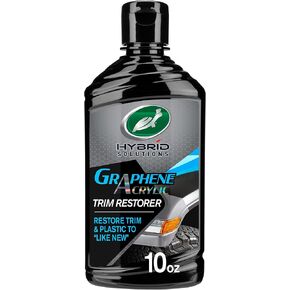 Turtle Wax 53838 Hybrid Solutions Graphene Acrylic Trim Restorer, Brings Dull Faded Exterior Plastic and Trim Back to Life Permanently, Protects from Future Damage, 10 oz