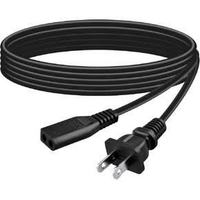 Replacement AC Power Cord Cable Compatible with Sony CFD-560 Boombox CD-R Cassette Tape AM/FM Radio 6FT Long Cable