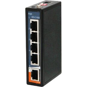 ORing Industrial 5-Ports 10/100Base-T(X) Unmanaged Fast Ethernet Switch, IES-C1050, DIN-Rail, Fanless, IP40