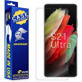 ArmorSuit MilitaryShield Screen Protector Designed for Samsung Galaxy S21 Ultra (6.2-INCH) Case Friendly HD Clear Film