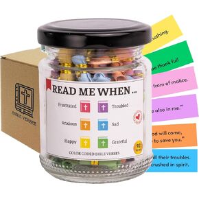 Bible Verse Jar, Christian Gifts For Women, Hope Jar, Read Me When Bible Verses Jar, Bible Stuff, Bible Jar, Prayer Jar, Scripture Jar, Christian Graduation Gifts.