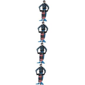 DOITOOL 2pcs Diver Model Scuba Diving Accessories Aquanaut Decor Aquarium Décor Figurine for Fish Tank Fish Tank Decors Diver Man Toy Frogman Decor Floating Scuba Diver Crafts Abs Mini