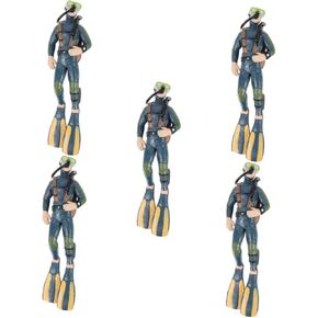 DOITOOL 2pcs Diver Model Scuba Diving Accessories Aquanaut Decor Aquarium Décor Figurine for Fish Tank Fish Tank Decors Diver Man Toy Frogman Decor Floating Scuba Diver Crafts Abs Mini