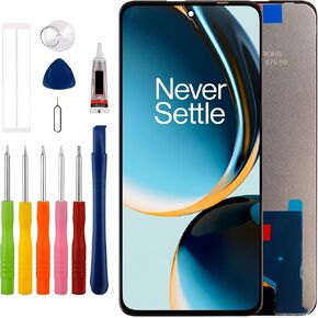 [New] Duotipa LCD Display Screen Digitizer Assembly Replacement for Oneplus Nord N30 5G CPH2513 CPH2515 6.72" with Technical Repair Tools Kit-Black.