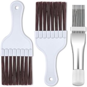 Cenipar 3PCS Air Conditioner Condenser Fin Comb Set Include Metal Radiator Fin Comb Compatible and 2 Condenser Fin Comb Brush with Air Conditioner HVAC Fin Comb Straightener