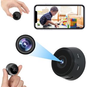 Spy Camera Hidden Camera Video Mini Nanny Cam Wireless Camera, 1080P Home Security Surveillance Cameras with Motion Detection, Night Vision