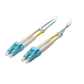 Cable Matters 10Gb 40Gb OFNP Plenum Rated Multimode Duplex 50/125 OM4 Fiber Cable (Fiber Optic Cable, LC to LC Fiber Patch Cable) 1m