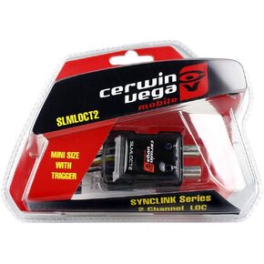 Cerwin Vega Mobile CV SLMLOCT2 SYNCLINK 2-Channel Mini Line Output Converter w/Trigger