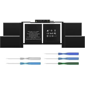 A1990 A1953 Laptop Battery Replacement for MacBook Pro 15 Inch A1990 (Mid 2018 2019) EMC 3215 3359(11.4V 84.36Wh 7400mAh)