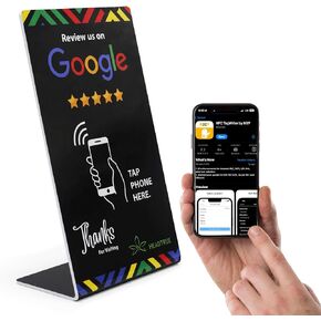 TAP Google Review Stand for buisness -Salons-Restaurants-Bars-Coffe Shops-tap for ggod and Quick Feedback for All buisness