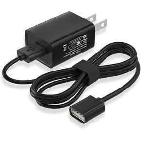 USB Wall Charger Adapter Charging Cable for JLab Go Ai Pop/Sport, Epic Air Sport ANC, Charging Cord for JBuds Air/Sport/Executive/Pro/Play Gaming/ANC Wireless Bluetooth Earbuds Case Adapter