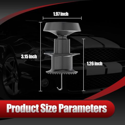 Fogfar 1 قطعة حامل هاتف محمول بمنفذ هواء السيارة، حامل ملاحة قوي قابل للتعديل 360 درجة، حامل محمول محمول للتشغيل بيد واحدة، ملحقات سيارة عالمية لهاتف iPhone (أسود) in Kuwait