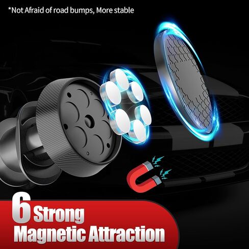 Fogfar 1 قطعة حامل هاتف محمول بمنفذ هواء السيارة، حامل ملاحة قوي قابل للتعديل 360 درجة، حامل محمول محمول للتشغيل بيد واحدة، ملحقات سيارة عالمية لهاتف iPhone (أسود) in Kuwait