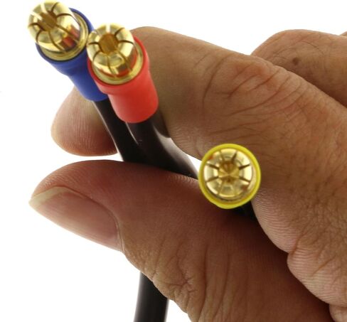 Replacement 6.5mm Male to 8mm Female Bullet Connector Extension Wire Adapter 10AWG 4.9 Inch for RC Motor & ESC in Saudi Arabia