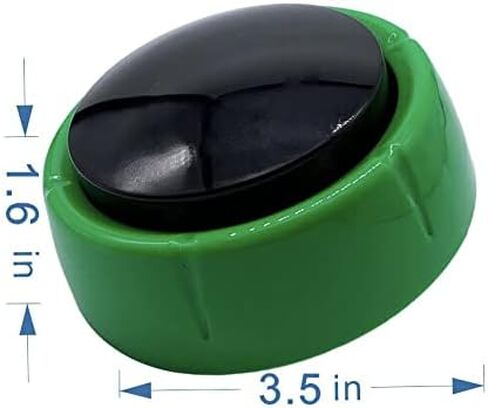 Poor Poor Dogs Train The Buzzer to Talk Recordable Dog Training Button Pet Talk Button 30 Second Recording Button Battery Included (2 Pieces) in Saudi Arabia