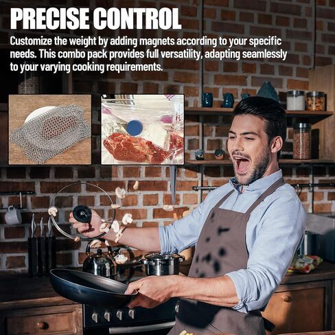 (8 عبوات) أوزان مغناطيسية Sous Vide تعمل على جميع آلات Sous Vide، مغناطيس Sous Vide مطلي بالسيليكون in Kuwait