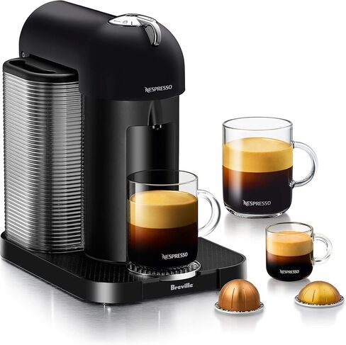 Nespresso Vertuo Coffee and Espresso Machine by Breville, 5 Cups, Black in Kuwait