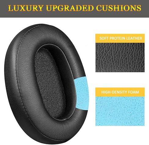 Replacement Earpads for Sony WH-CH720N Headphones,Compatibel WH-CH720N,WH-CH710N Replacement Ear Pads,Upgraded Ear Covers with Soft Protein Leather,Optimized Noise Isolation Memory Foam(Black) in Kuwait