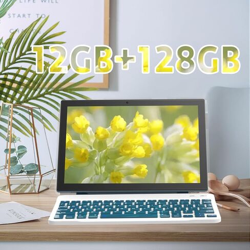 2 in 1 tablet, Android 13 tablets 10 inch, tablet with keyboard mouse foldable protective cover screen protective film Stylus Pen 12GB+128GB/1TB Expand 5G WiFi BT 5.0 WiFi6 Dual camera 6000 mah Tab in Saudi Arabia