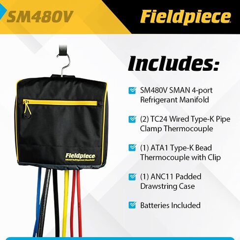 Fieldpiece SM380V SMAN manifolds, Black in Kuwait