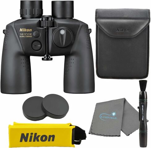 مناظير بحرية Nikon 7x50mm CF WP OceanPro مع بوصلة عالمية (16026) - حزمة مقاومة للماء ومقاومة للضباب مع قلم عدسة نيكون وقماش، وركوب القوارب، وأساسيات المحيط، وخاصية الانحراف التلقائي المدمجة in Saudi Arabia