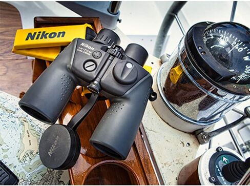 مناظير بحرية Nikon 7x50mm CF WP OceanPro مع بوصلة عالمية (16026) - حزمة مقاومة للماء ومقاومة للضباب مع قلم عدسة نيكون وقماش، وركوب القوارب، وأساسيات المحيط، وخاصية الانحراف التلقائي المدمجة in Saudi Arabia