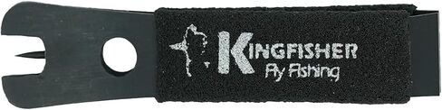 Kingfisher Fly Fishing Nippers with Soft Grip, Stainless Steel Blades, Eye Cleaning Needle (Black) in Saudi Arabia
