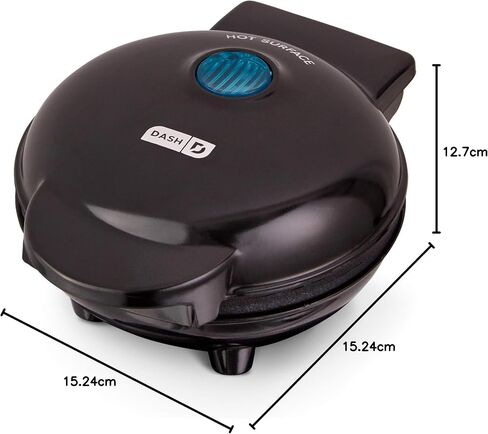Dash Mini Maker Portable Grill Machine + Panini Press for Gourmet Burgers, Sandwiches, Chicken + Other On the Go Breakfast, Lunch, or Snacks with Recipe Guide - Aqua in Saudi Arabia