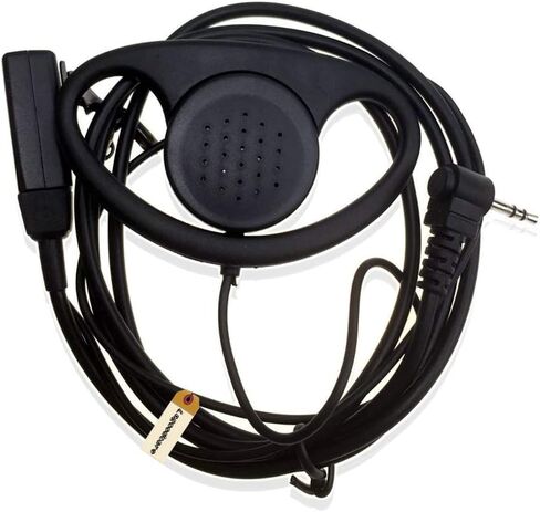 Lsgoodcare 1 Pin D Shape Earhook سماعة أذن PTT Mic متوافقة مع Motorola Talkabout 2 Way Radio EM1000 EM100R MH230R MR350R XTL446 جهاز اتصال لاسلكي، حزمة من 5 in Kuwait
