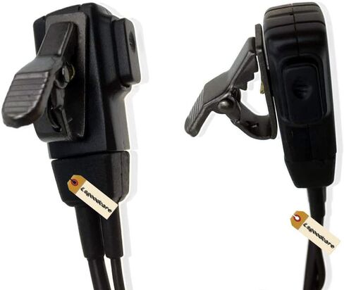 Lsgoodcare 1 Pin D Shape Earhook سماعة أذن PTT Mic متوافقة مع Motorola Talkabout 2 Way Radio EM1000 EM100R MH230R MR350R XTL446 جهاز اتصال لاسلكي، حزمة من 5 in Kuwait