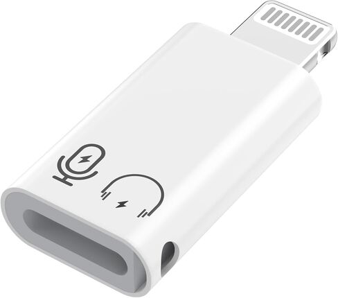 [Apple MFi Certified] iPhone OTG Adapter, USB Type C Female to Lightning Male Charger Data Sync Dongle Type C Camera Card Reader Flash Drive Keyboard Mouse U Disk Converter for iPhone 14 13 12 11 XS in Kuwait