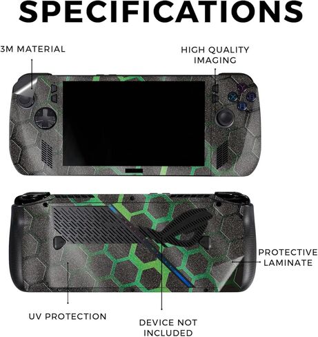 غلاف لامع لامع متوافق مع Asus ROG Ally X - حمار وحشي وردي - غطاء لاصق واقٍ من الفينيل الفاخر 3M - سهل الاستخدام | صُنع في الولايات المتحدة الأمريكية بواسطة MightySkins in Kuwait