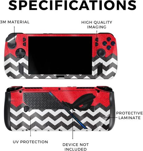 غلاف لامع لامع متوافق مع Asus ROG Ally X - حمار وحشي وردي - غطاء لاصق واقٍ من الفينيل الفاخر 3M - سهل الاستخدام | صُنع في الولايات المتحدة الأمريكية بواسطة MightySkins in Saudi Arabia