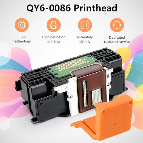 QY6-0086 Print Head Printhead Replacement Parts Compatible with Canon MX922 IX6840 IX6850 IX6780 IX6880 IX6770 MX721 MX722 MX725 MX726 MX727 MX720 MX928 MX728 MX920 MX924 MX925 MX96 Printers in Kuwait