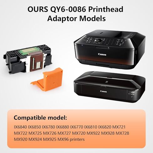 QY6-0086 Print Head Printhead Replacement Parts Compatible with Canon MX922 IX6840 IX6850 IX6780 IX6880 IX6770 MX721 MX722 MX725 MX726 MX727 MX720 MX928 MX728 MX920 MX924 MX925 MX96 Printers in Kuwait