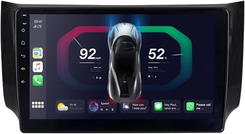 ASURE Android Car Stereo Radio ترقية لـ Nissan Sentra 2016-2019، 10.1 بوصة 4Core 2G+32G وحدة ملاحة GPS للسيارة مع Carplay اللاسلكي، Android Auto، 1280x800 مشغل وسائط متعددة بشاشة تعمل باللمس in Saudi Arabia