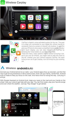 ASURE Android Car Stereo Radio ترقية لـ Nissan Sentra 2016-2019، 10.1 بوصة 4Core 2G+32G وحدة ملاحة GPS للسيارة مع Carplay اللاسلكي، Android Auto، 1280x800 مشغل وسائط متعددة بشاشة تعمل باللمس in Saudi Arabia