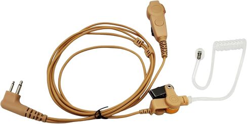 Dual Ptt Earpiece Mic 2 Prong Skin Color Ear Piece Headset for Motorola Walkie Talkie cp185 pr400 bpr40 dtr700 dtr500 dtr550 dtr650 dlr1060 dlr1040 dlr1020 cp200d cp100d cls1410 cls1460 cls1110 in Kuwait