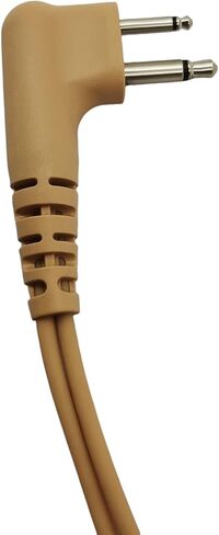 Dual Ptt Earpiece Mic 2 Prong Skin Color Ear Piece Headset for Motorola Walkie Talkie cp185 pr400 bpr40 dtr700 dtr500 dtr550 dtr650 dlr1060 dlr1040 dlr1020 cp200d cp100d cls1410 cls1460 cls1110 in Kuwait