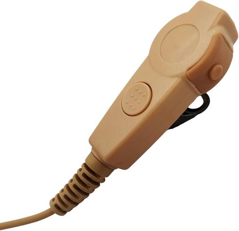 Dual Ptt Earpiece Mic 2 Prong Skin Color Ear Piece Headset for Motorola Walkie Talkie cp185 pr400 bpr40 dtr700 dtr500 dtr550 dtr650 dlr1060 dlr1040 dlr1020 cp200d cp100d cls1410 cls1460 cls1110 in Kuwait