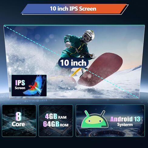 ستيريو سيارة CamECHO 8 Core 4+64G Android 13 لسيارة Jeep Wrangle JK 2015-2017، شاشة سيارة بدقة 10.1 بوصة IPS 1280x720، Carplay Android Auto 32EQ DSP GPS/WiFi SWC + كاميرا احتياطية AHD in Saudi Arabia