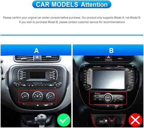 8 Core 6+128GB Android 13 ستيريو سيارة لكيا سول 2014-2017 راديو لاسلكي Carplay Android Auto، راديو سيارة بشاشة لمس 9 بوصة مع كاميرا احتياطية نظام ملاحة GPS DSP FM RDS بلوتوث in Saudi Arabia
