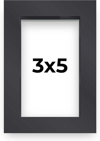Poster Palooza 11x17 Frame Black Solid Wood Picture Frame | 0.75 Inch Moulding Width | Includes UV Acrylic Plexiglass, Foam Board Backing & Hanging Hardware in Kuwait