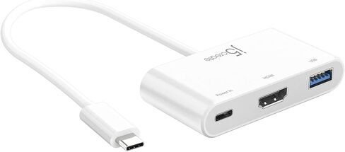 j5create USB Type-C إلى 4K HDMI وUSB-A 3.0 مع شحن PD 100W، لأجهزة MacBook أو Chromebook أو iPad Pro أو USB-C الكمبيوتر المحمول (JCA379) in Kuwait