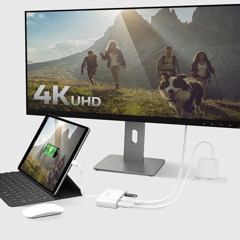 j5create USB Type-C إلى 4K HDMI وUSB-A 3.0 مع شحن PD 100W، لأجهزة MacBook أو Chromebook أو iPad Pro أو USB-C الكمبيوتر المحمول (JCA379) in Kuwait