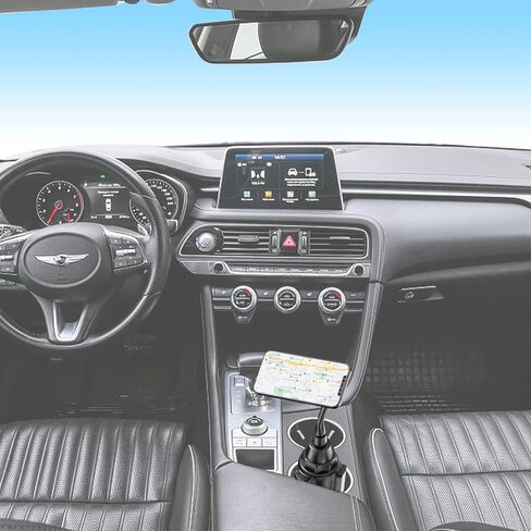 حامل أكواب MyBat Pro العالمي، حامل مغناطيسي، [سهل التركيب] حامل هاتف السيارة [4 مغناطيسات شفط مدمجة] متوافق مع جميع الهواتف الذكية in Kuwait