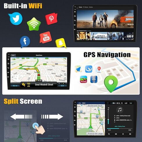 [2+64G] Android 13 Car Stereo for Audi A4/S4/RS4 2002-2008 with Wireless Carplay&Android Auto,9 Inch Touch Screen Car Radio with Mirror Link GPS WiFi Bluetooth FM/RDS SWC EQ HiFi+Backup Camera in Saudi Arabia