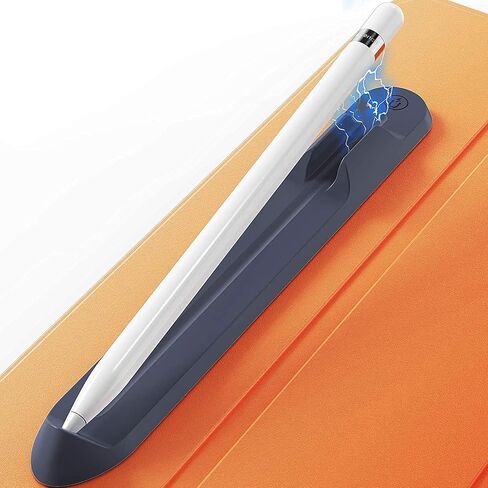 Antetek Pencil Holder Sticker Compatible with Apple Pencil 1st and 2nd Generation,Magnetic Attach Design Strong Adhesive Silicone Holder Accessories for iPad Stylus Pens (Midnight Blue) in Kuwait