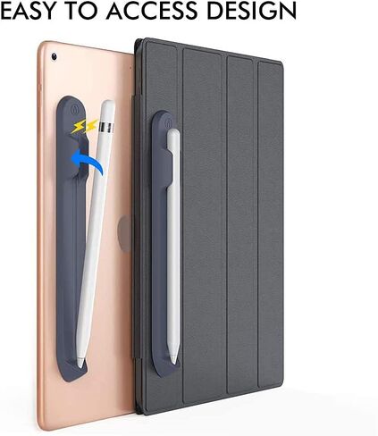 Antetek Pencil Holder Sticker Compatible with Apple Pencil 1st and 2nd Generation,Magnetic Attach Design Strong Adhesive Silicone Holder Accessories for iPad Stylus Pens (Midnight Blue) in Kuwait